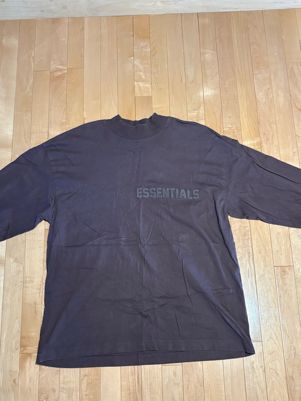 Essentials Purple mock neck long sleeve